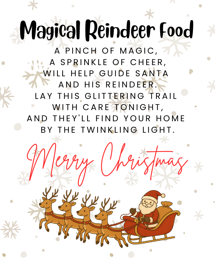 Magical Reindeer Food | Keepsake Ornament Edition