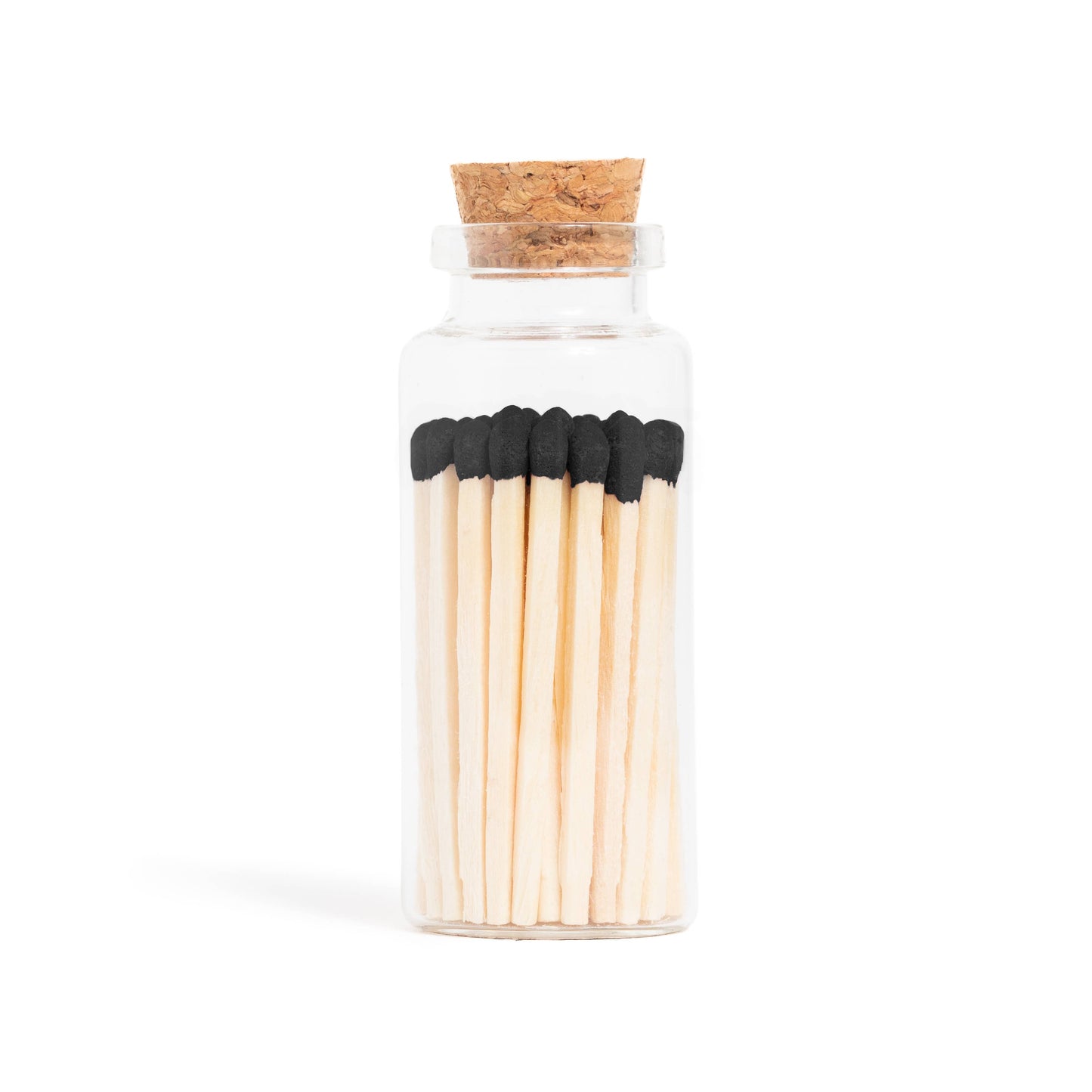 Light the Scentiment | Black Matches in Medium Glass Jar