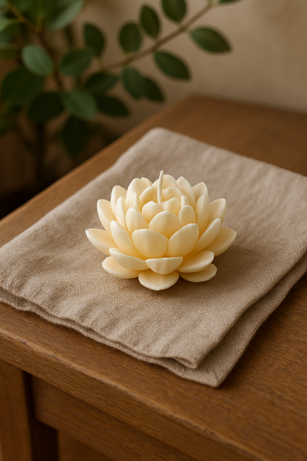 Lotus Retreat Pillar Candle