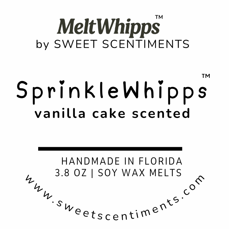 MeltWhipps™ | SprinkleWhipps™ – Vanilla Cake Scented Wax Melts