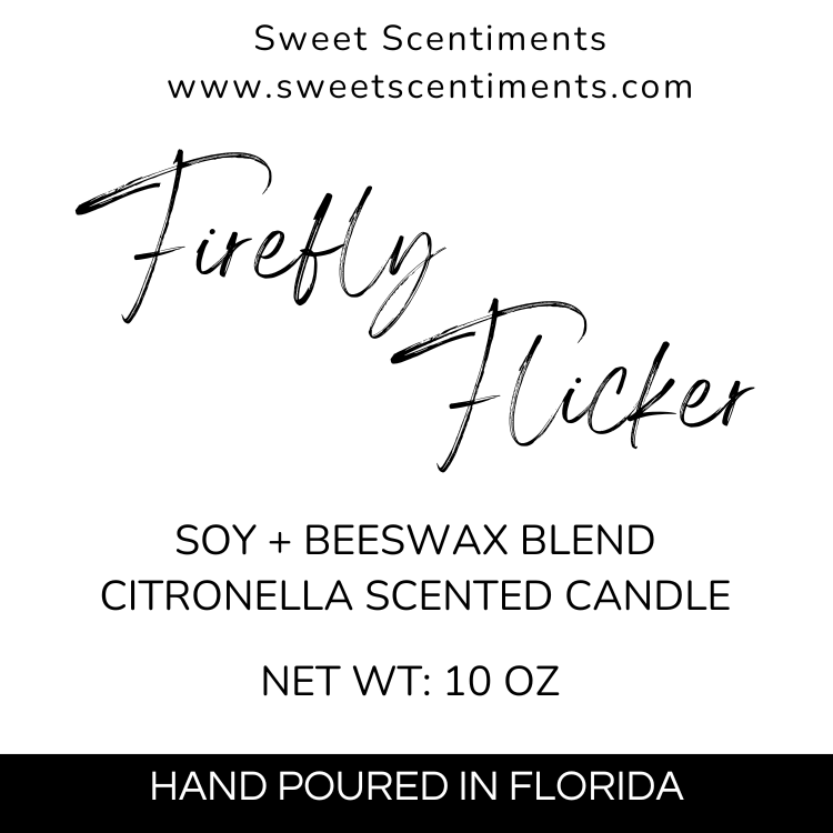 Firefly Flicker – Citronella Scented Terracotta Candle