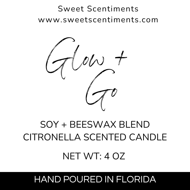 Glow + Go – Citronella Scented Travel Candle – Outdoor Collection