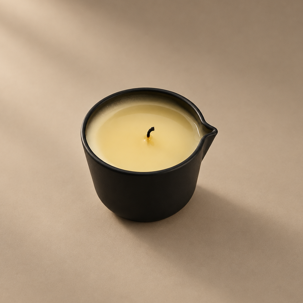 Pour Your Heart Out | Warm Vanilla + Cocoa Massage Candle