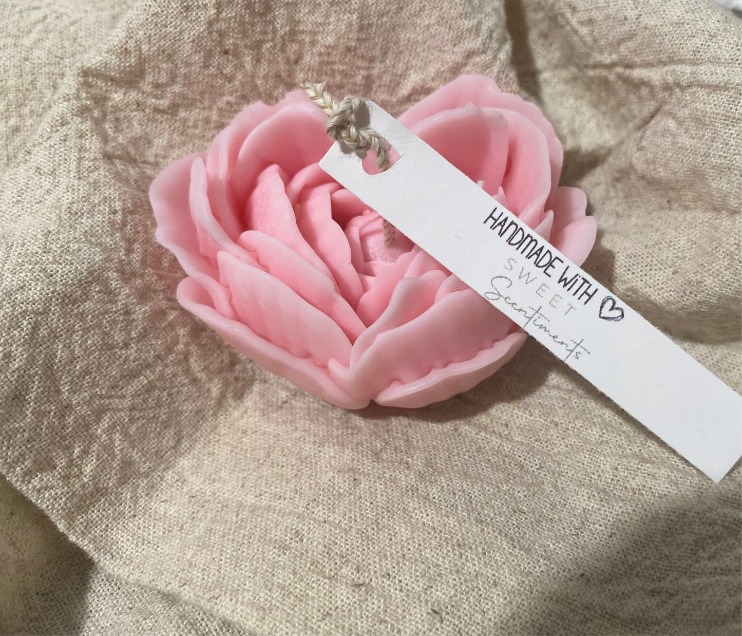 Heart’s Glow - Rose Heart Candle in Soy Wax Pillar or Keepsake Glass