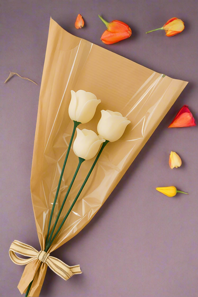 Fresh Picked – Sun-Kissed Blooms – Soy Wax Tulip Candle Bouquet