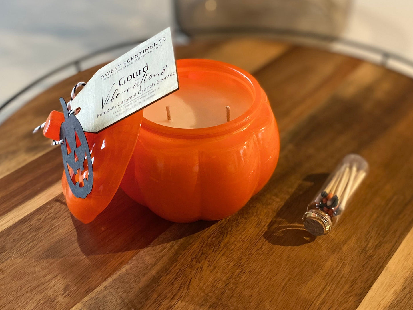 Gourd Vibe-rations | Pumpkin Caramel Crunch Soy Wax Candle