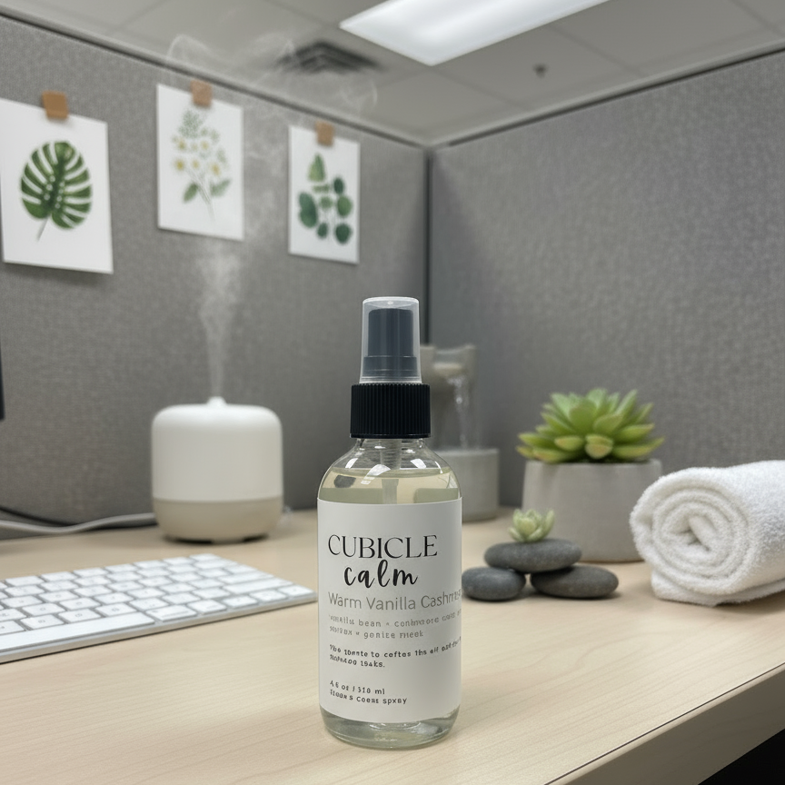 Cubicle Calm Linen Spray | Warm Vanilla Cashmere Mist