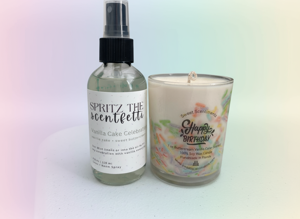 Birthday Celebration Gift Set | Buttercream Bliss + Spritz the Scentfetti