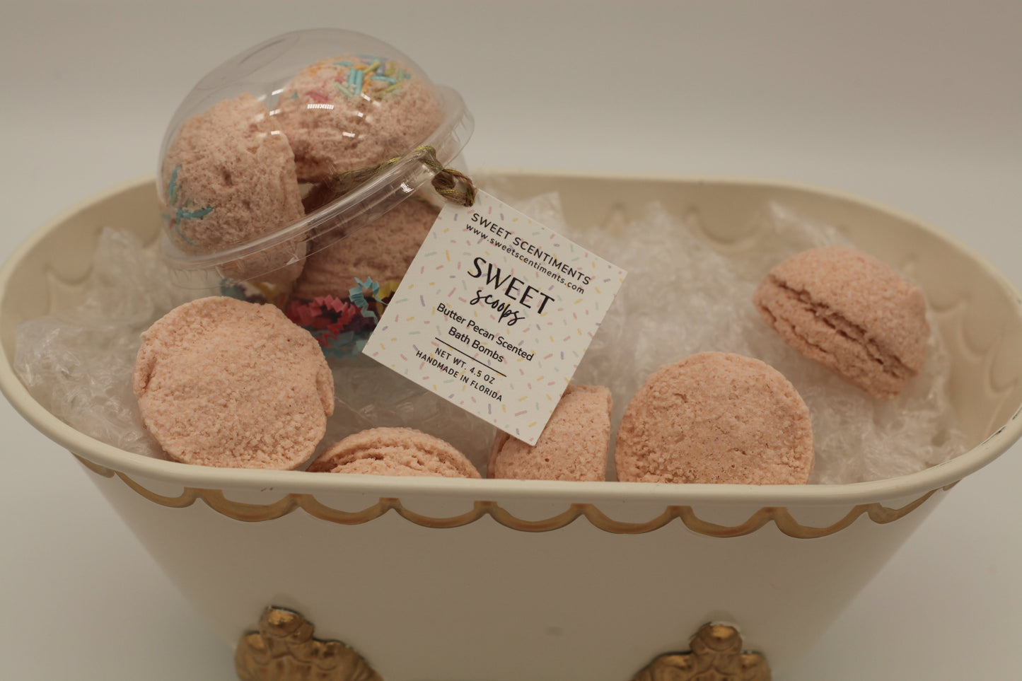 Sweet Scoops – Butter Pecan Ice Cream Bath Bombs