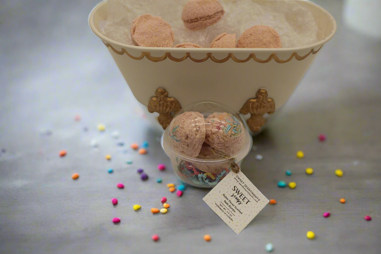 Sweet Scoops – Butter Pecan Ice Cream Bath Bombs
