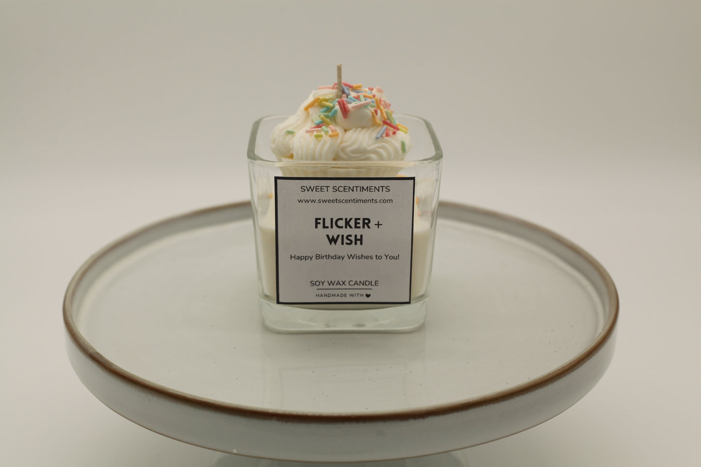 Flicker + Wish – Whipped Frosting Birthday Candle