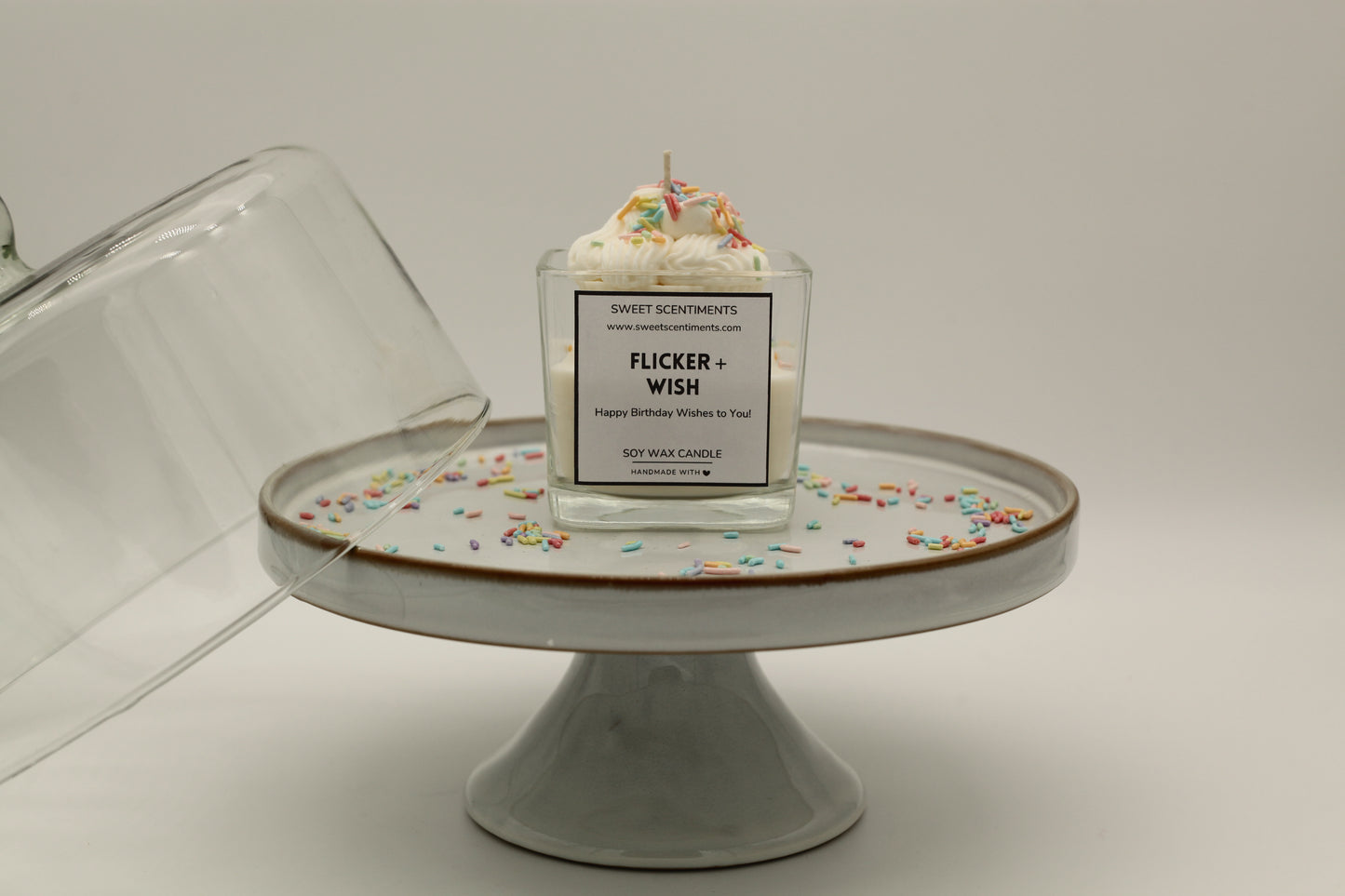 Flicker + Wish – Whipped Frosting Birthday Candle