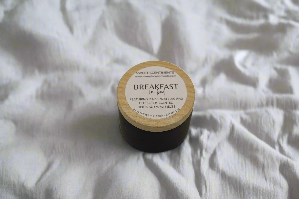 MoodMelts™ Breakfast in Bed – Maple Waffles & Blueberry Scented Soy Wax Melts