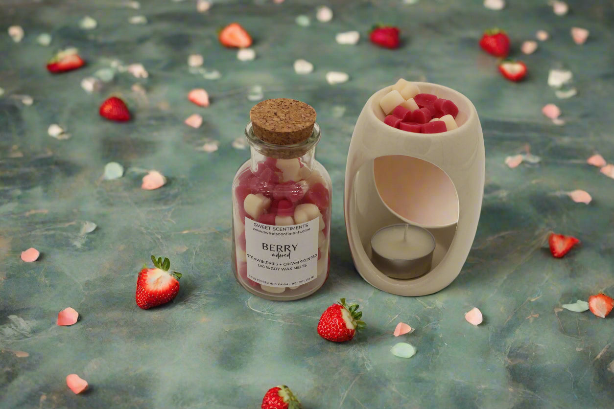 MoodMelts™ Berry Adored - Strawberry Shortcake Scented Soy Wax Melts