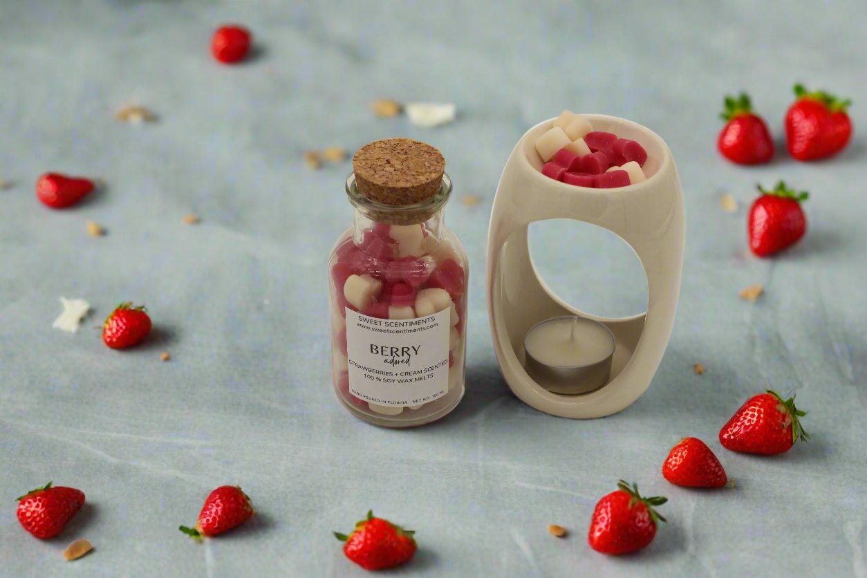 MoodMelts™ Berry Adored - Strawberry Shortcake Scented Soy Wax Melts