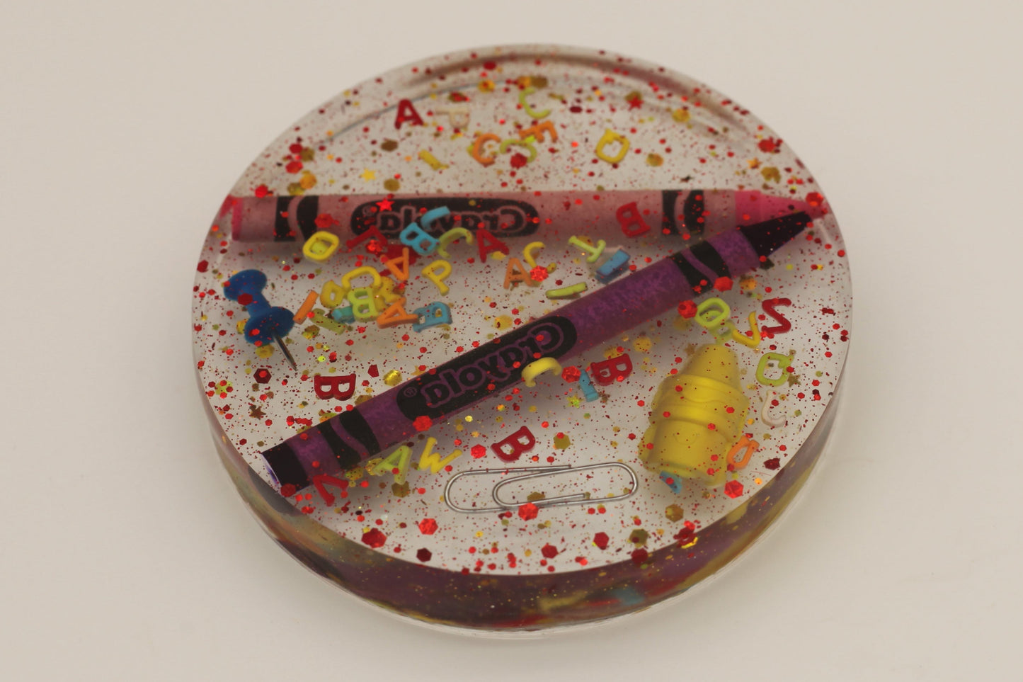 Teaching is a Work of Heart – Custom Resin Coaster for Teachers