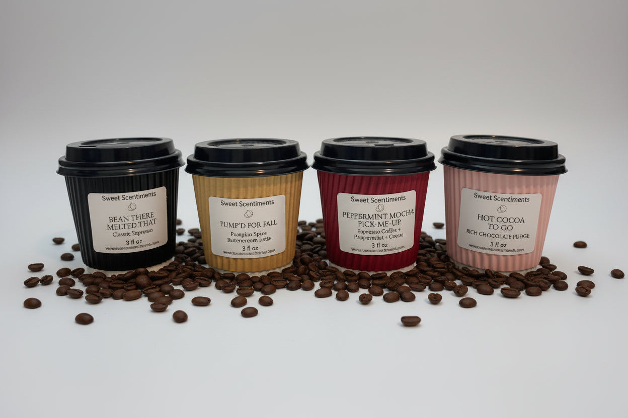 MoodMelts™ CaféCups | Barista Edition | Mini Espresso Cup Soy Wax Melts
