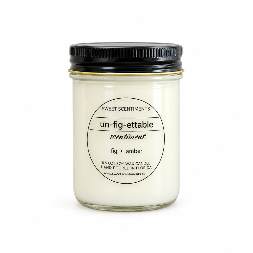 Un-Fig-ettable Scentiment | Fig + Amber Soy Candle