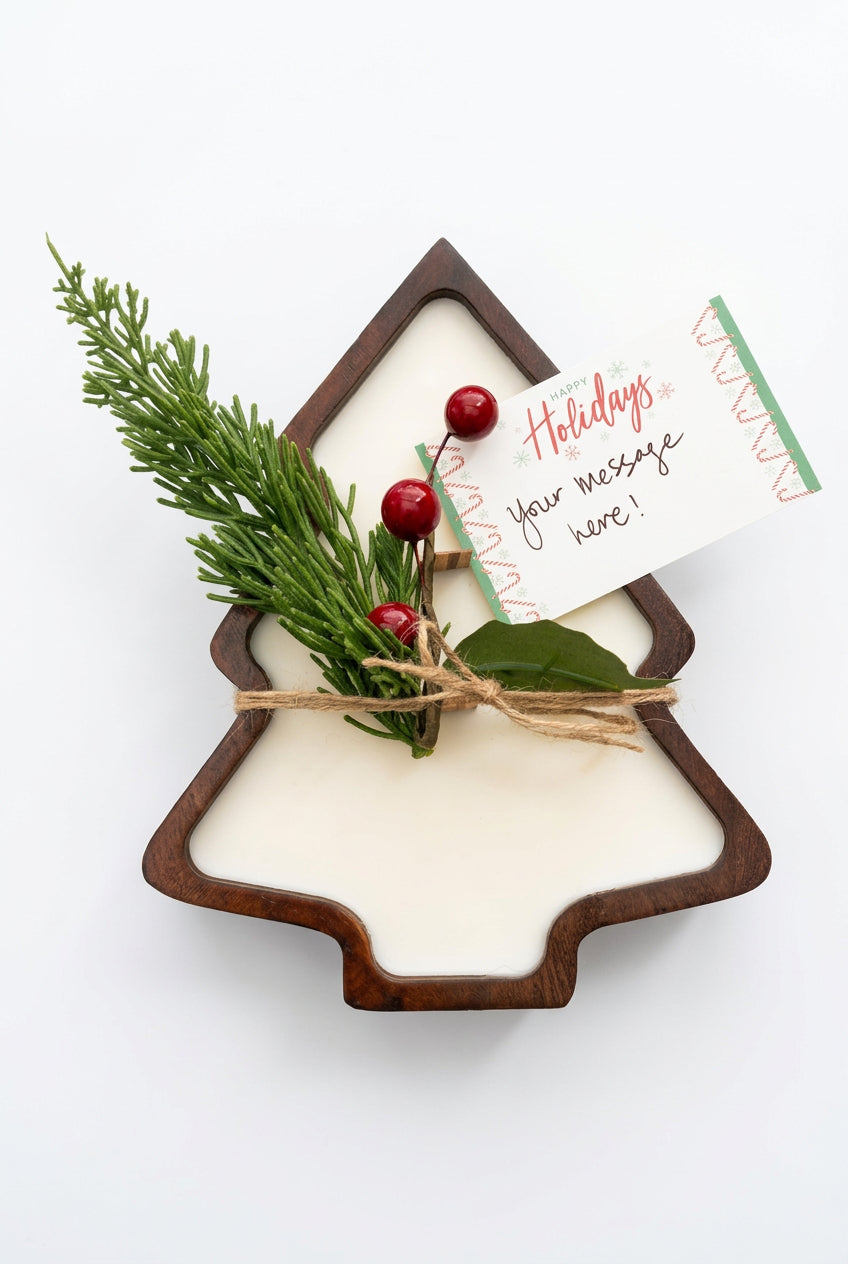 Winter Calm | Wooden Tree Candle