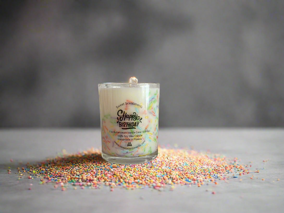 Buttercream Bliss Birthday Celebration Soy Wax Candle
