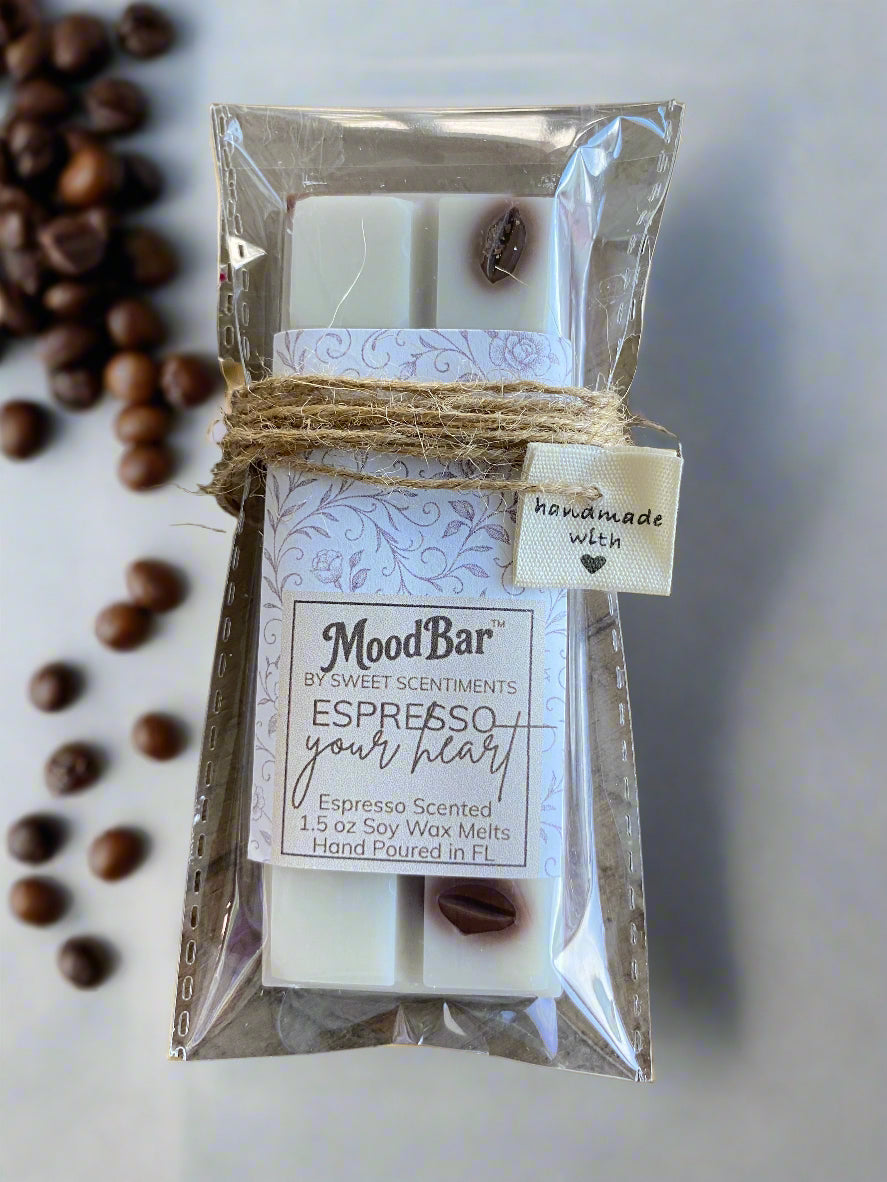 MoodBar™ Espresso Your Heart – Roasted Espresso Scented Soy Wax Melts