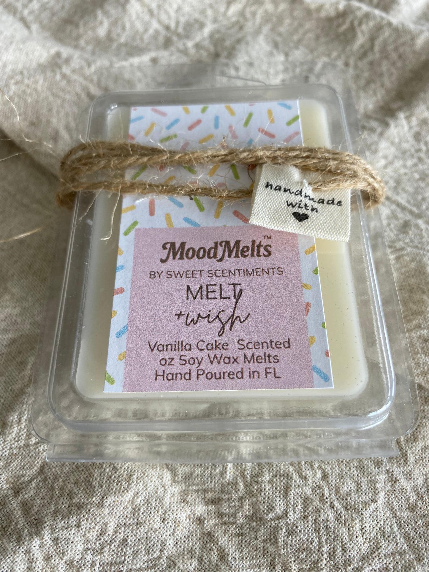 MoodMelts™ Melt + Wish – Birthday Cake Scented Soy Wax Melts