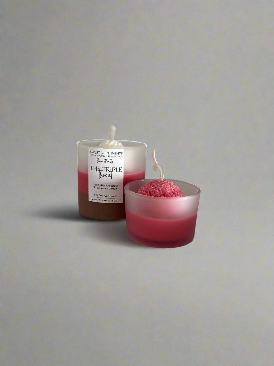 The Triple Threat – Neapolitan Scented Candle – Scoop Me Up™