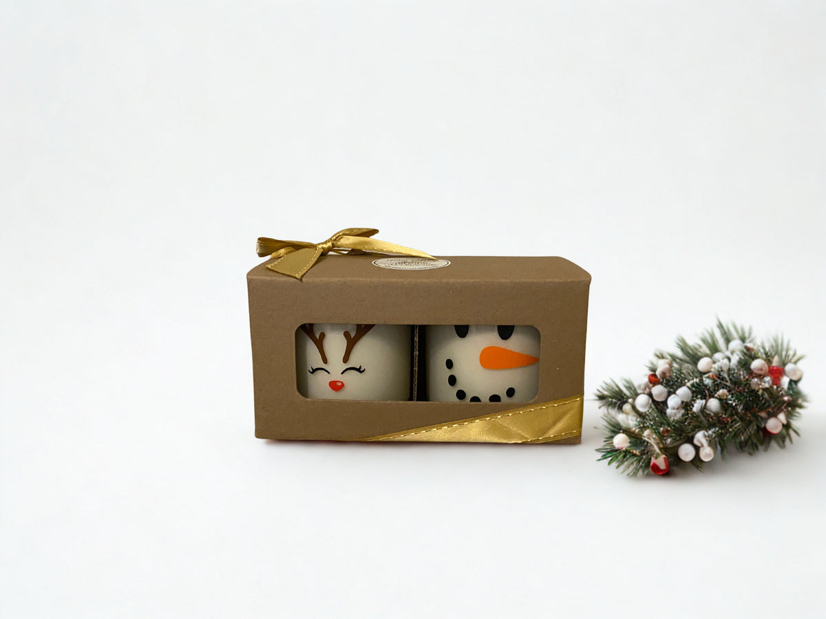 Gathered in Glow | Unscented Holiday Candle Gift Set