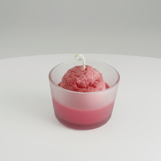 Blush + Bold – Sugared Strawberry Scented Travel Candle – Scoop Me Up™