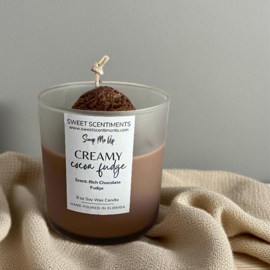 Creamy Cocoa Fudge – Chocolate Fudge Scented Candle – Scoop Me Up™