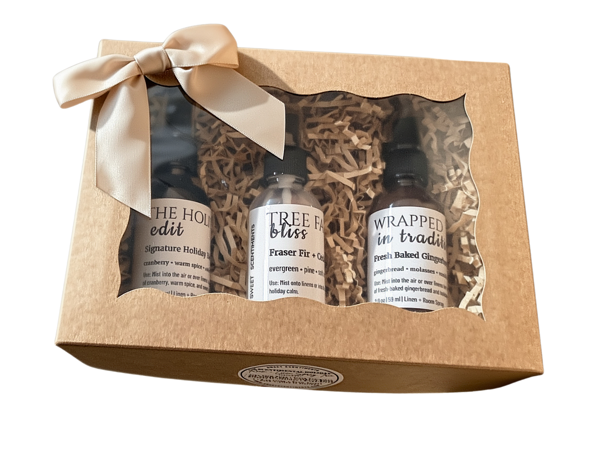 A Scentimental Holiday | Room + Linen Spray Trio