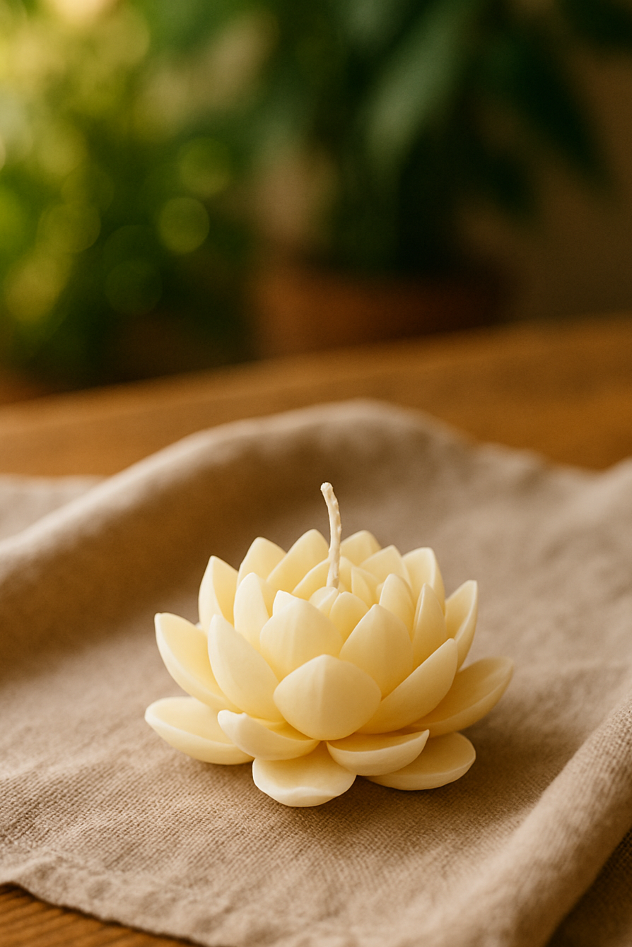 Lotus Retreat Pillar Candle