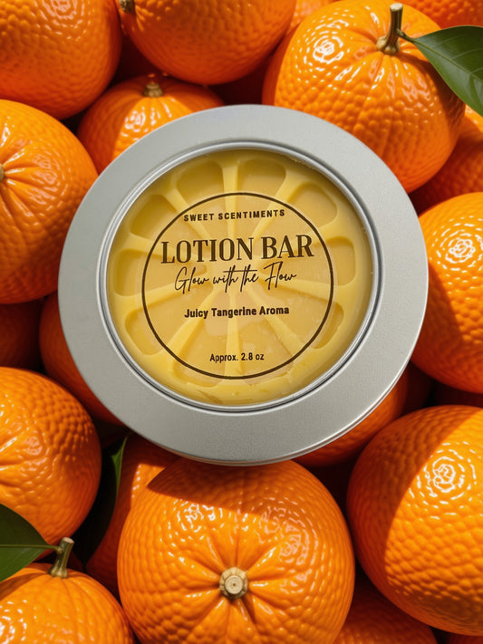 Glow with the Flow | Juicy Tangerine Aroma Lotion Bar