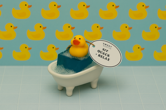 Sit Quack + Relax – Hand-Poured Duck Bath Soap Bar