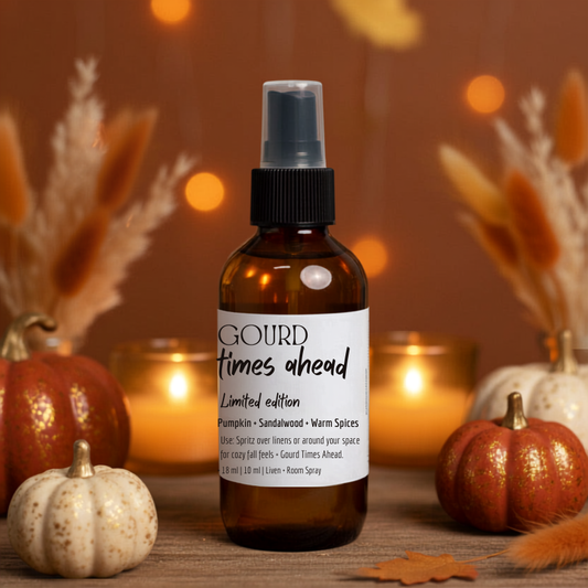 Gourd Times Ahead | Pumpkin + Sandalwood | Limited Edition Linen & Room Spray