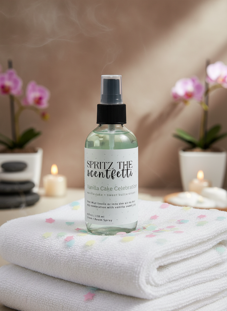 Spritz the Scentfetti Linen Spray | Vanilla Cake Celebration