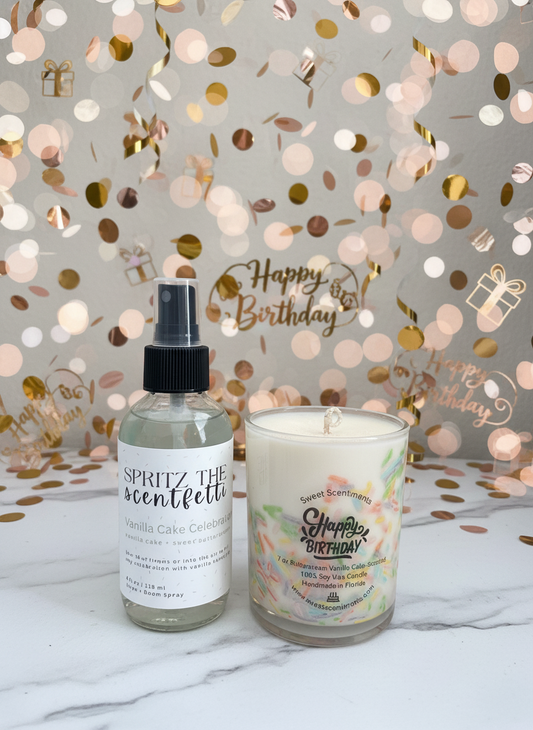 Birthday Celebration Gift Set | Buttercream Bliss + Spritz the Scentfetti