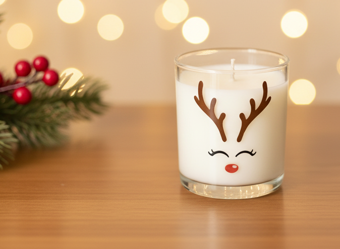 Deerly Loved | Reindeer Inspired Holiday Soy Candle