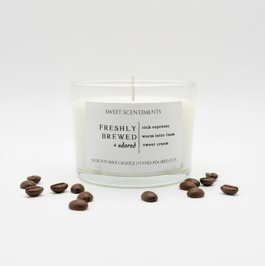 Freshly Brewed + Adored | Soy Wax Candle