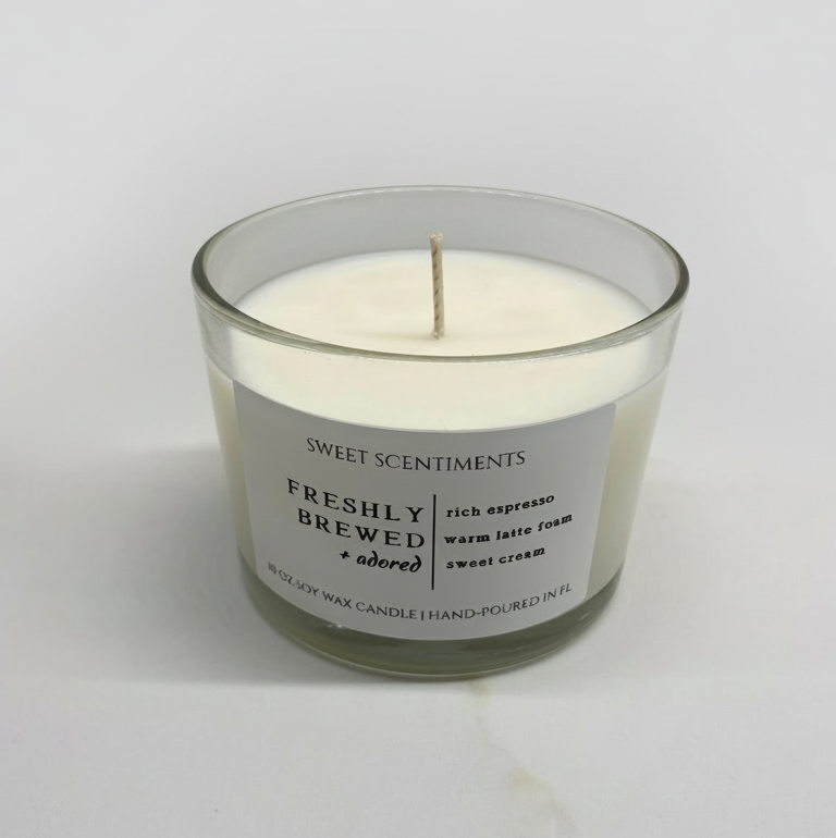 Freshly Brewed + Adored | Soy Wax Candle