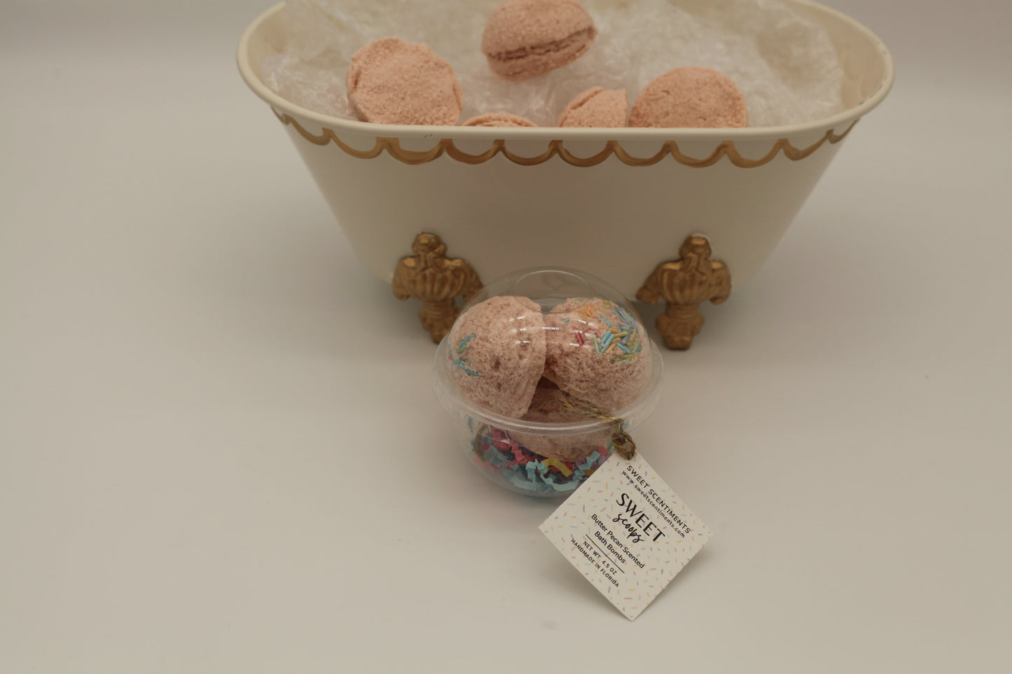 Sweet Scoops Butter Pecan Scented Bath Bombs