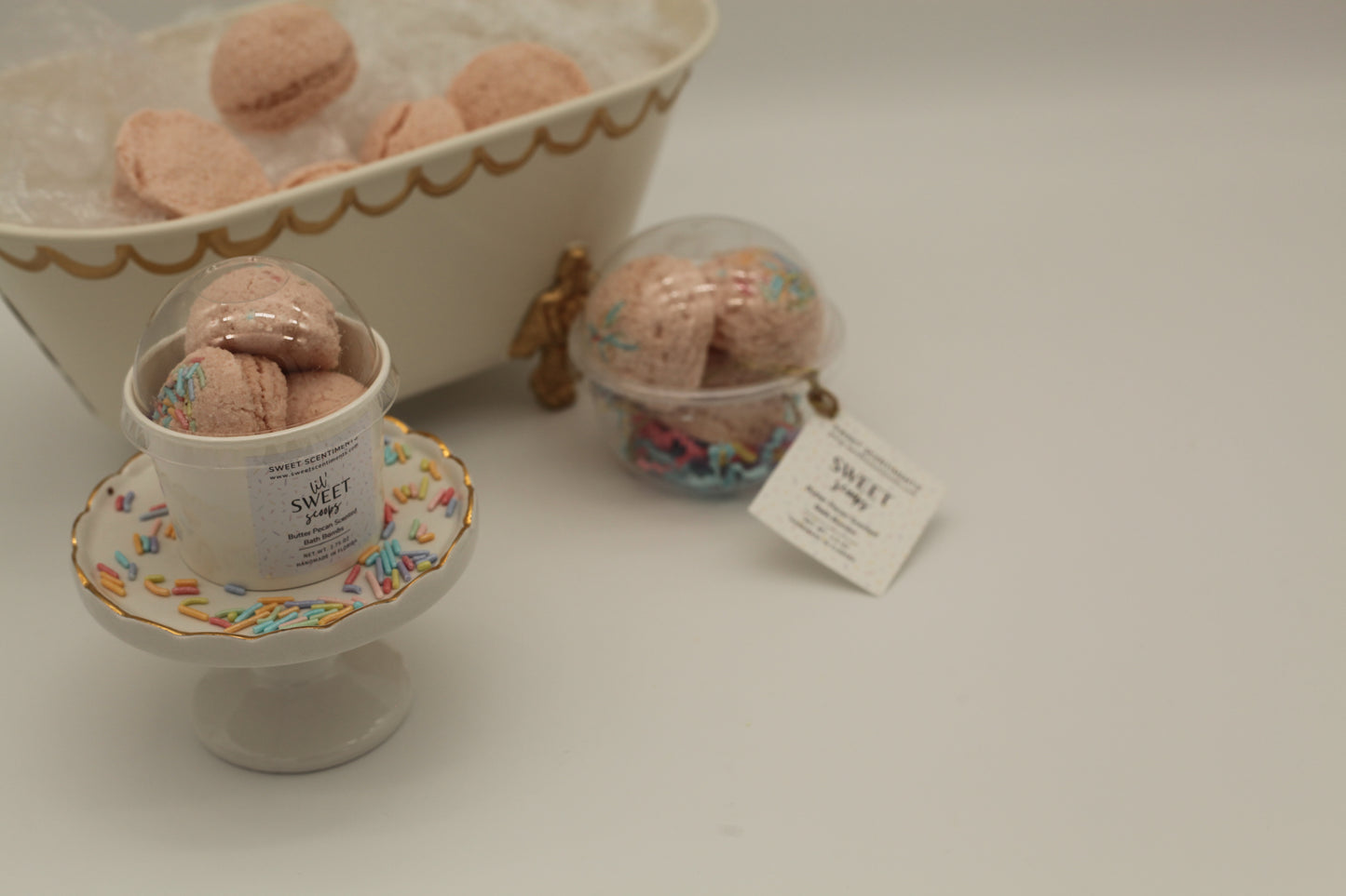 Sweet Scoops Butter Pecan Scented Bath Bombs