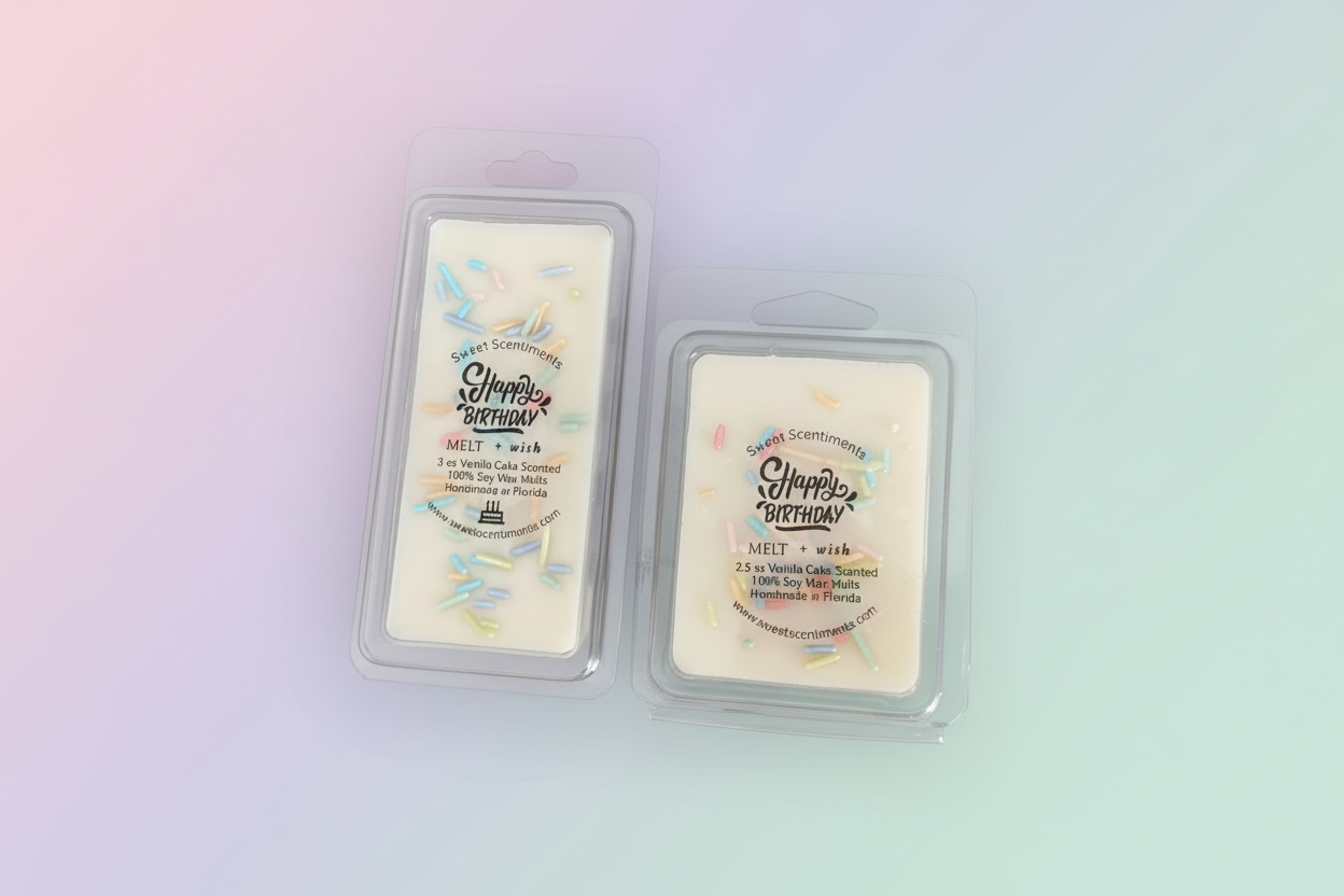 Melt + Wish | Vanilla Cake | MoodMelts™ & MoodBars™ Soy Wax Melts