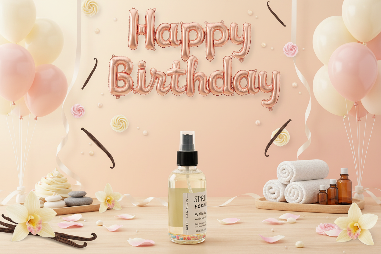 Spritz the Scentfetti Room + Linen Spray | Vanilla Cake Celebration