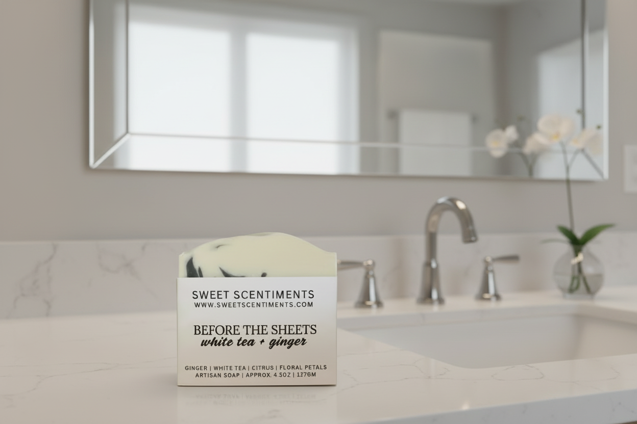 Before the Sheets | White Tea + Ginger | Handcrafted Soap