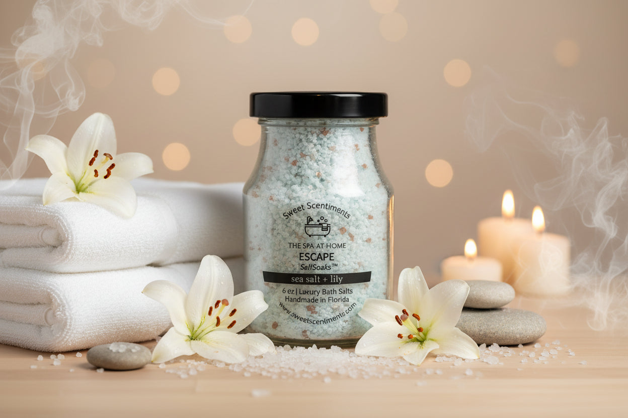 The Spa at Home | ESCAPE | Sea Salt + Lily | SaltSoaks™