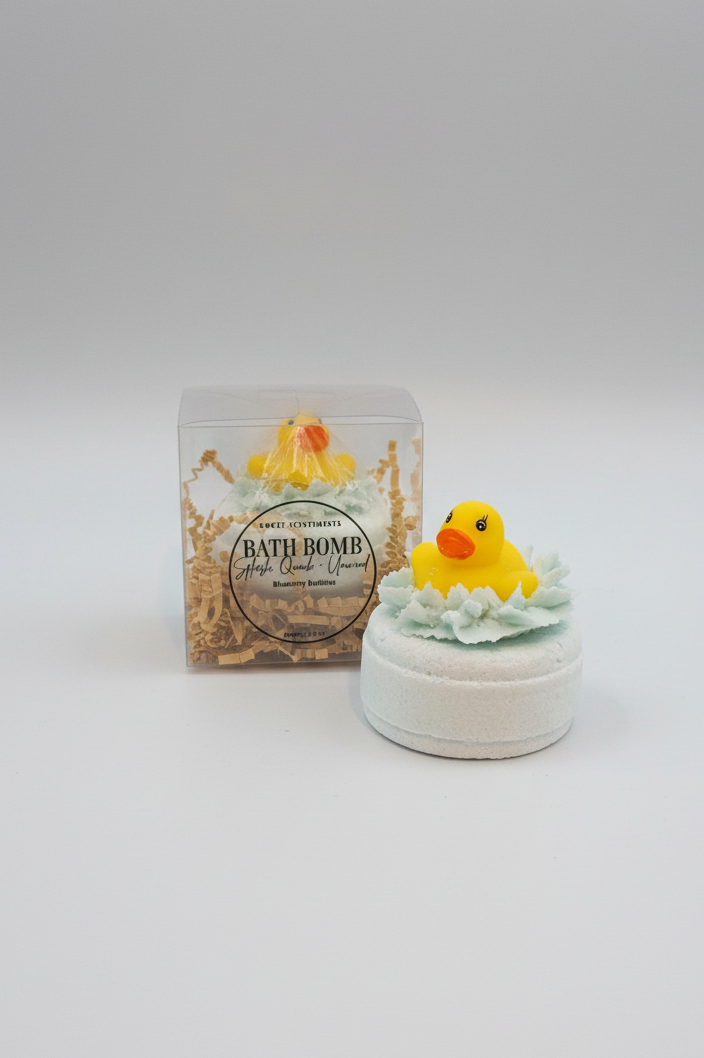 Splash, Quack + Unwind™ | Blueberry Bubbles | Rubber Ducky Bath Bomb