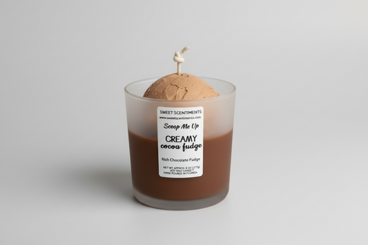 Creamy Cocoa Fudge | Chocolate Fudge Scented Candle | Scoop Me Up™
