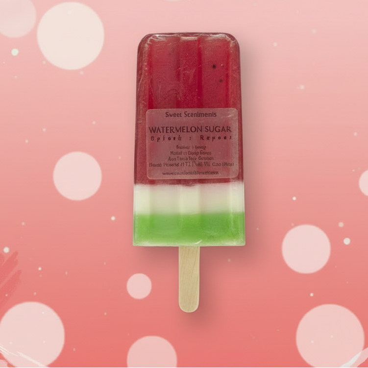 Sweet + Juicy Watermelon Popsicle Soap | Handmade Fruit Soap