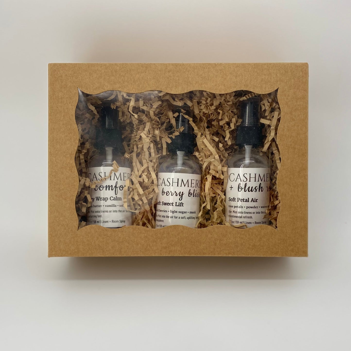 The Cashmere Trilogy | Gift Set | All Occasion Room + Linen Spray Set